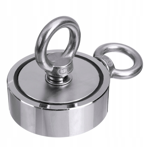 Magnet neodim si franghie, pentru pescuit, diametru 60 mm, lungime franghie 20 m [5]