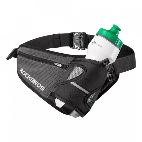 Borseta sport, pentru ciclism, alergat, drumetii, 24,5 x 20 x 30 cm, negru [8]