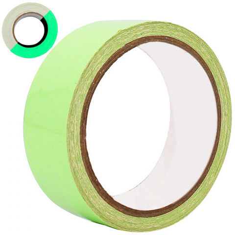 CASA & GRADINA - Banda adeziva, fosforescenta, 5 m x 3 cm, multifunctionala, verde
