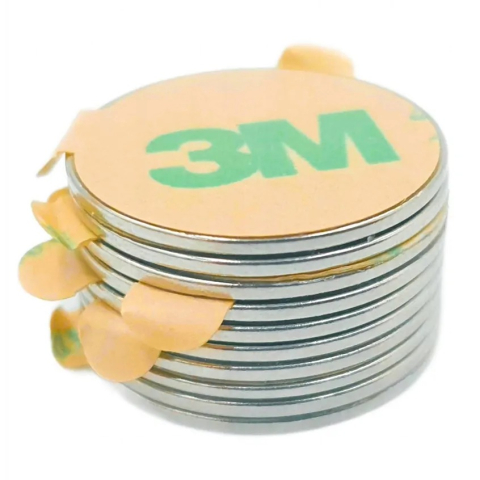 Set 100 magneti neodim, autoadezivi, rotunzi, universali, diverse activitati, 20x1 mm [5]