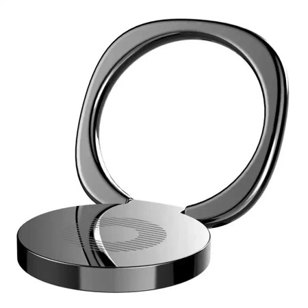 Accesorii telefon - Suport pentru telefon, tip inel, aliaj de zinc, negru