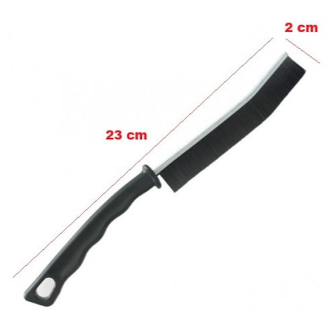 Perie pentru curatare spatii inguste, greu accesibile, maner ergonomic, diverse suprafete, plastic, 23 x 2 cm, negru [12]