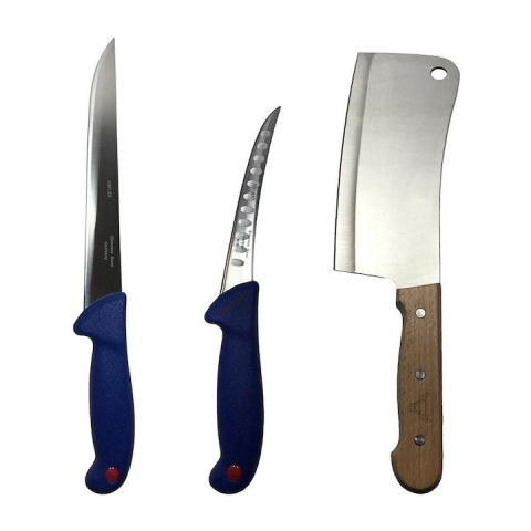 CASA & GRADINA - Set profesional de macelarie, dezosat, transat, filetat, 2 cutite, otel carbon, satar