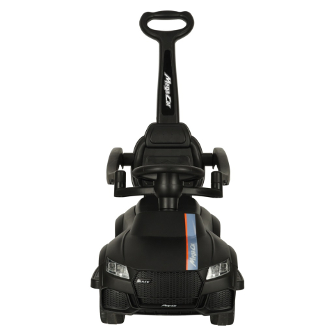 Masinuta pentru copii, maner ghidare, greutate maxima suportata 23 kg, lumini si sunete, 84 x 64 x 31 cm, negru [6]