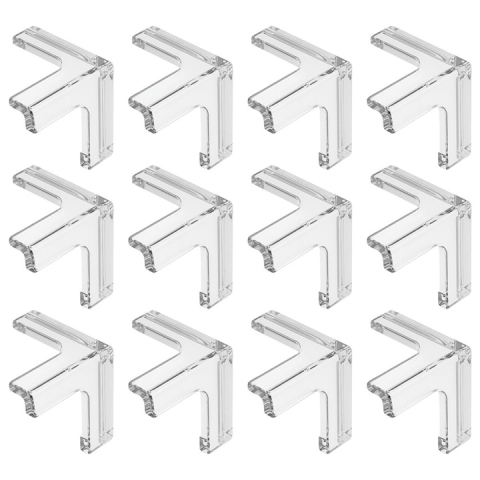 Crestere copil - Set protectii pentru colturi din silicon, pentru mobila, masa, dulap, birou, pat, protectie pentru copii, lipire cu adeziv, impermeabile, 3mm grosime, 3.2x3.2 cm, transparente