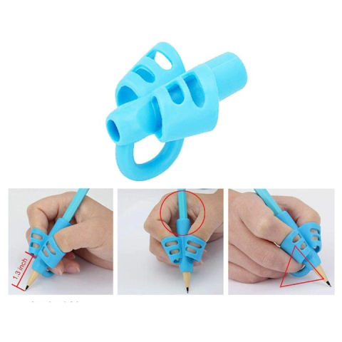 Suport pentru corectarea pozitiei de scris, material TPR, albastru [1]