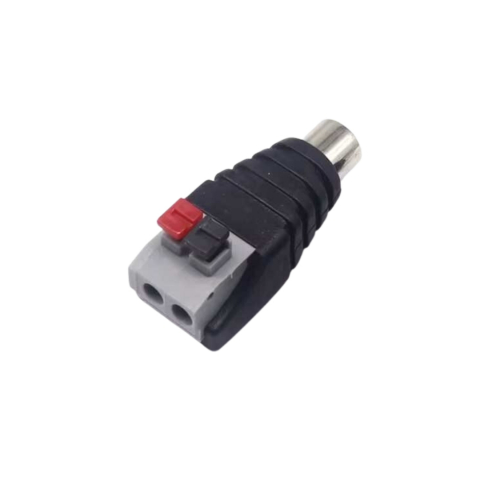ELECTRONICE - Mufa RCA mama, conectare rapida, negru
