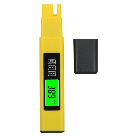 Tester profesional calitate apa 3 in 1, TDS, EC si temperatura, galben [4]