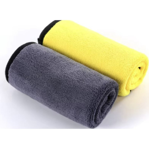 Laveta auto, microfibra, absorbtie ridicata, 60 x 30 cm, galben/gri [9]