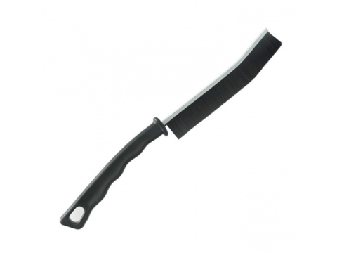 Intretinere casa - Perie pentru curatare spatii inguste, greu accesibile, maner ergonomic, diverse suprafete, plastic, 23 x 2 cm, negru