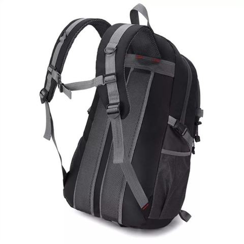 Rucsac multifunctional, outdoor, 40L, impermeabil, poliester, ergonomic, cu 3 compartimente, 50 x 31 x 23 cm, negru [4]