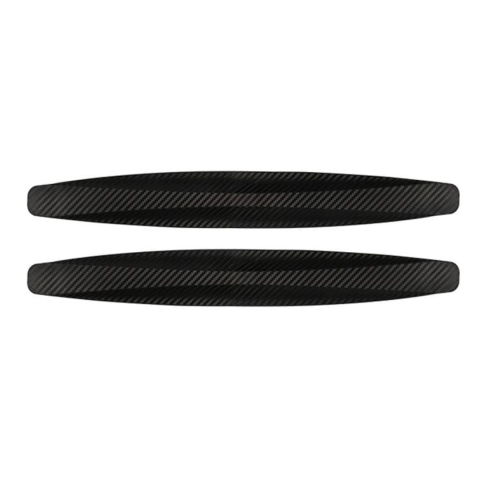 Set 2 benzi pentru protectie bara auto, cauciuc/plastic, impotriva zgarieturilor, autoadezive, universale, 40 x 5.2 cm, negru [1]