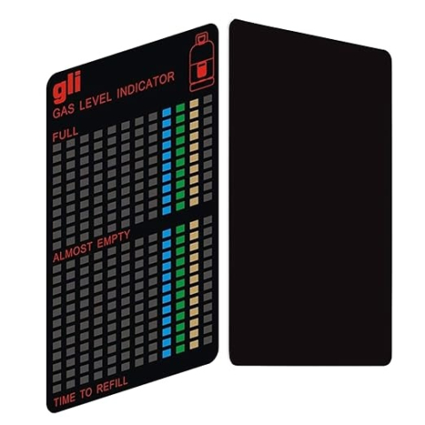 Indicator nivel gaz pentru butelie, magnetic, reutilizabil, 10 x 6.2 cm, negru [4]