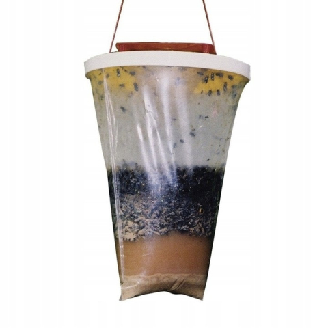 Capcana pentru insecte, muste, tantari, ecologica, non-toxica, plastic, momeala inclusa, pentru gradina, 30 x 20 cm [5]