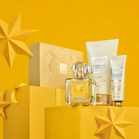 Cutii cadou femei - Cutie cadou TTA Today pentru Ea Avon (parfum 50 ml, lotiune corp 150, crema maini 30)