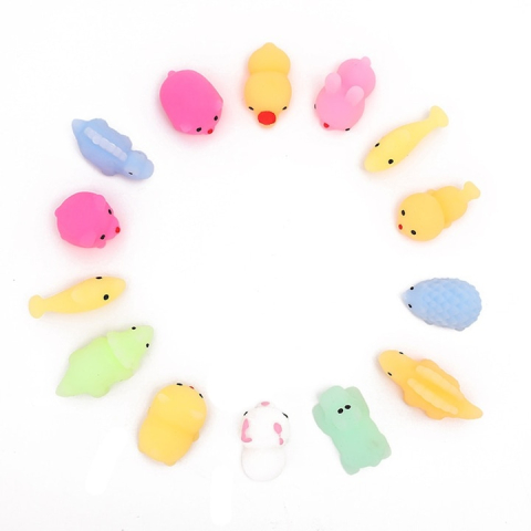 Set 50 jucarii antistres squishy, diverse modele si culori, senzoriale pentru copii, material moale si elastic, multicolor [6]