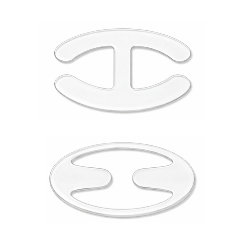 Curele - Set clipsuri bretele sutien 2 buc, tip E si tip H, transparent, marime universala, fixare invizibila, reutilizabile