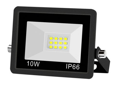 ELECTRONICE - Proiector LED, iluminare exterior, putere 10 W, lumina rece 6000K, protectie IP66, rezistent la intemperii, negru