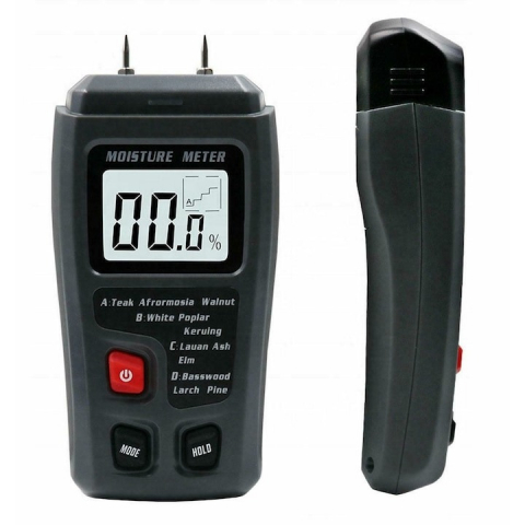 Tester pentru detectarea gradului de umiditate din lemn, display digital, negru [7]
