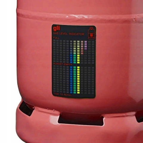 Indicator nivel gaz pentru butelie, magnetic, reutilizabil, 10 x 6.2 cm, negru [1]