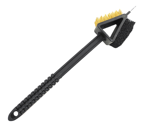 Diverse Unelte - Perie 3 in 1, pentru curatare gratar, tigai, plastic/metal, multifunctionala, 36 x 7 cm, negru