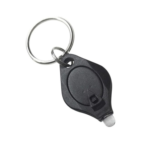 Lanternă Micro Breloc Dactylion – Mini LED de Buzunar, Carcasă ABS, Prindere Inel Chei, Negru [2]