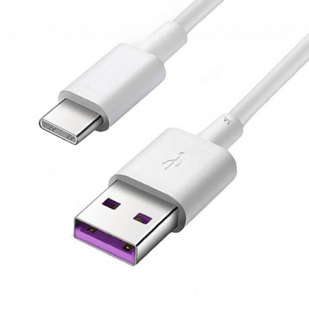 Cabluri USB - Cablu transfer de date si incarcare rapida USB - type C, 3.3A, lungime 100 cm - Alb