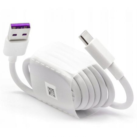 Cablu transfer de date si incarcare rapida USB - type C, 3.3A, lungime 100 cm - Alb [1]