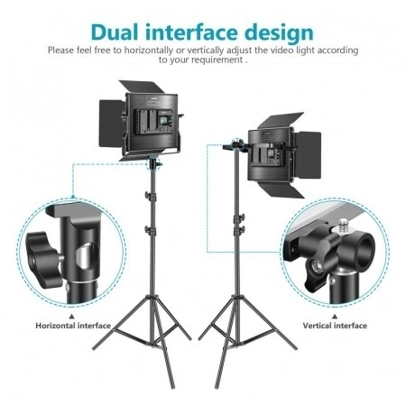 Kit 2 Panouri Neewer Bicolor, telecomanda wireless 2.4G,  geanta transport si accesorii [7]