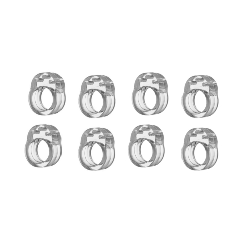 Diverse uz casnic - Set 8 bucati opritor, protectie pentru maner usa, silicon, montare usoara, 31 x 23 x 17 mm, transparent