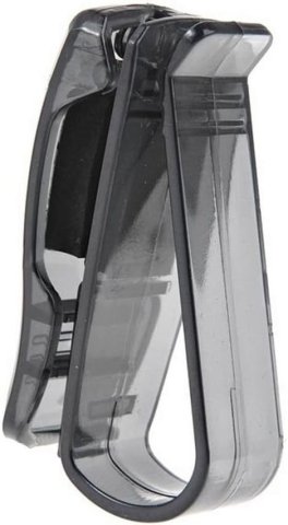 Suport auto pentru ochelari, montare pe parasolar, plastic, prindere cu clema, 2.9 x 7.5 x 2.5 cm, negru [3]