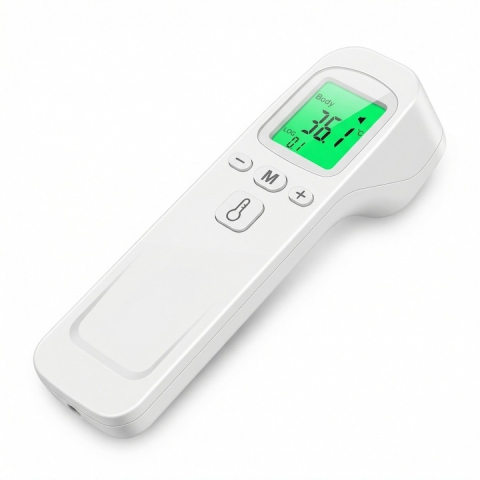 Termometru digital cu infrarosu, fara contact, afisaj LCD iluminat, masurare rapida 1 secunda, alb [6]