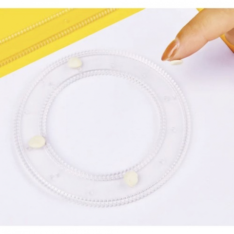 Set pentru desen, spirograf, sabloane transparente, 35 piese [13]