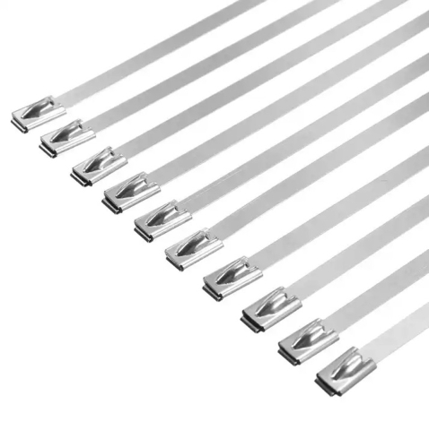 Set 100 coliere prindere, otel inoxidabil, pentru cabluri, tevi, reglabile, universale, 4.6 x 300 mm, argintiu [10]