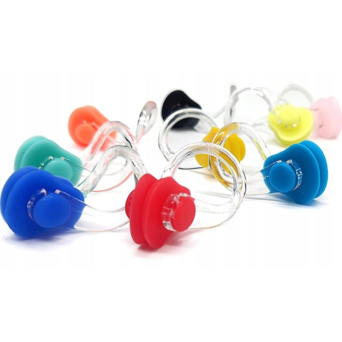 Set 14 clipsuri de nas pentru inot, silicon si plastic, 10 culori diferite, reutilizabile, confortabile, 4 cm [10]