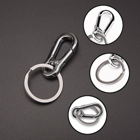 Set 12 brelocuri tip carabina, 8.5 x 4 cm, metal, argintiu [3]
