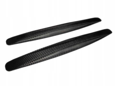 Set 2 benzi pentru protectie bara auto, cauciuc/plastic, impotriva zgarieturilor, autoadezive, universale, 40 x 5.2 cm, negru [10]