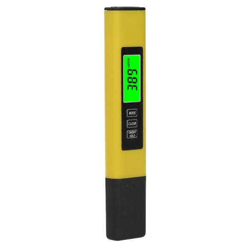 Tester profesional calitate apa 3 in 1, TDS, EC si temperatura, galben [2]