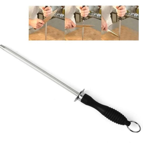 Masat, pila pentru ascutit cutite, design ergonomic, 18 cm, inox [4]