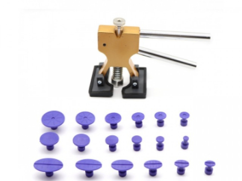 Alte articole auto - Set de reparatii pentru caroserie auto, extractor de lovituri, galben
