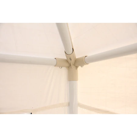 Pavilion de gradina,curte,evenimente 3x3 m cu accesorii de montare incluse - Alb/Cenusiu [2]