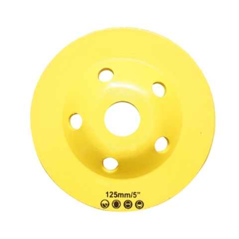 Disc diamantat tip cupa turbo 125 mm pentru polizare beton, granit si marmura, model ventilat, compatibil polizor unghiular [2]