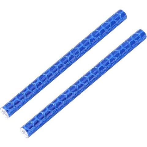 Set 12 tuburi reflectorizante, rezistente la conditii meteorologice, pentru spitele bicicletei, lungime 7.5 cm, albastru [6]