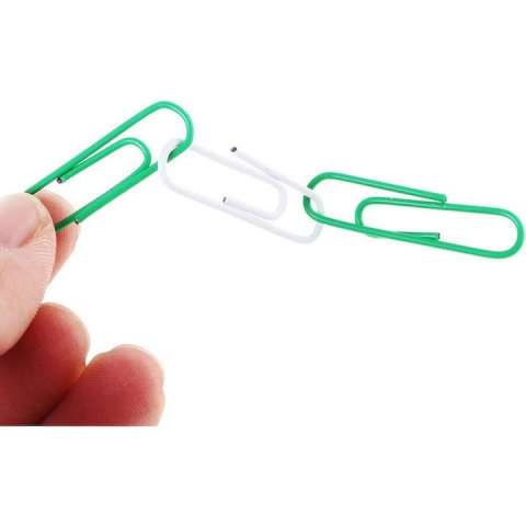 Set agrafe de birou metalice multicolor, 70 bucati, pentru documente, scoala, birou si proiecte DIY [3]