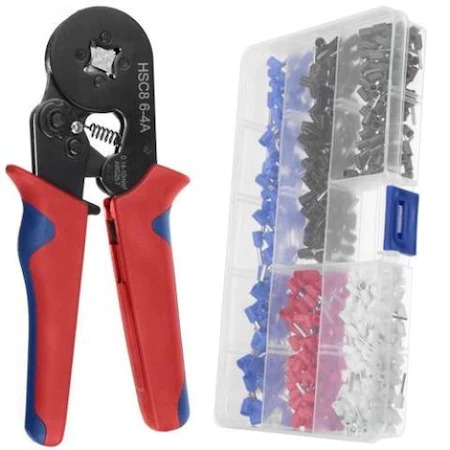 Chei si clesti - Set cleste de sertizare cu 500 terminali, 0,14-10 mm 2