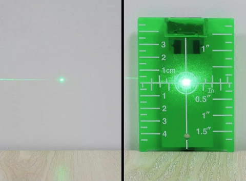 Placa tinta pentru nivela laser, plastic, 10.5 x 7.5 cm, verde [2]