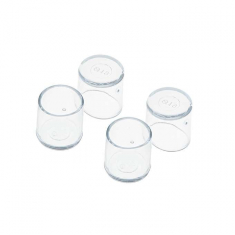 CASA & GRADINA - Set 4 bucati protectii pentru picioare scaun, PVC, 18 mm, anti-zgarieturi, transparente