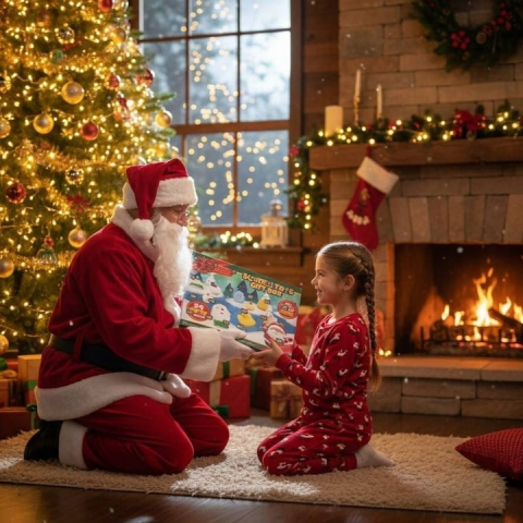 Calendar advent pentru copii, 24 jucarii squishy, antistres, 22.5 x 5 x 31 cm, multicolor [11]