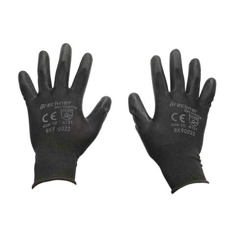 CASA & GRADINA - Set manusi de lucru, protectie, sintetice, cauciucate, marimea 10, negru