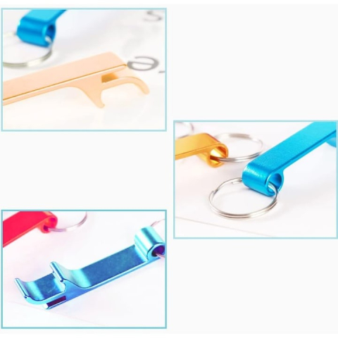 Set 12 x desfacator sticle, 7 cm, aluminiu, multicolor [6]